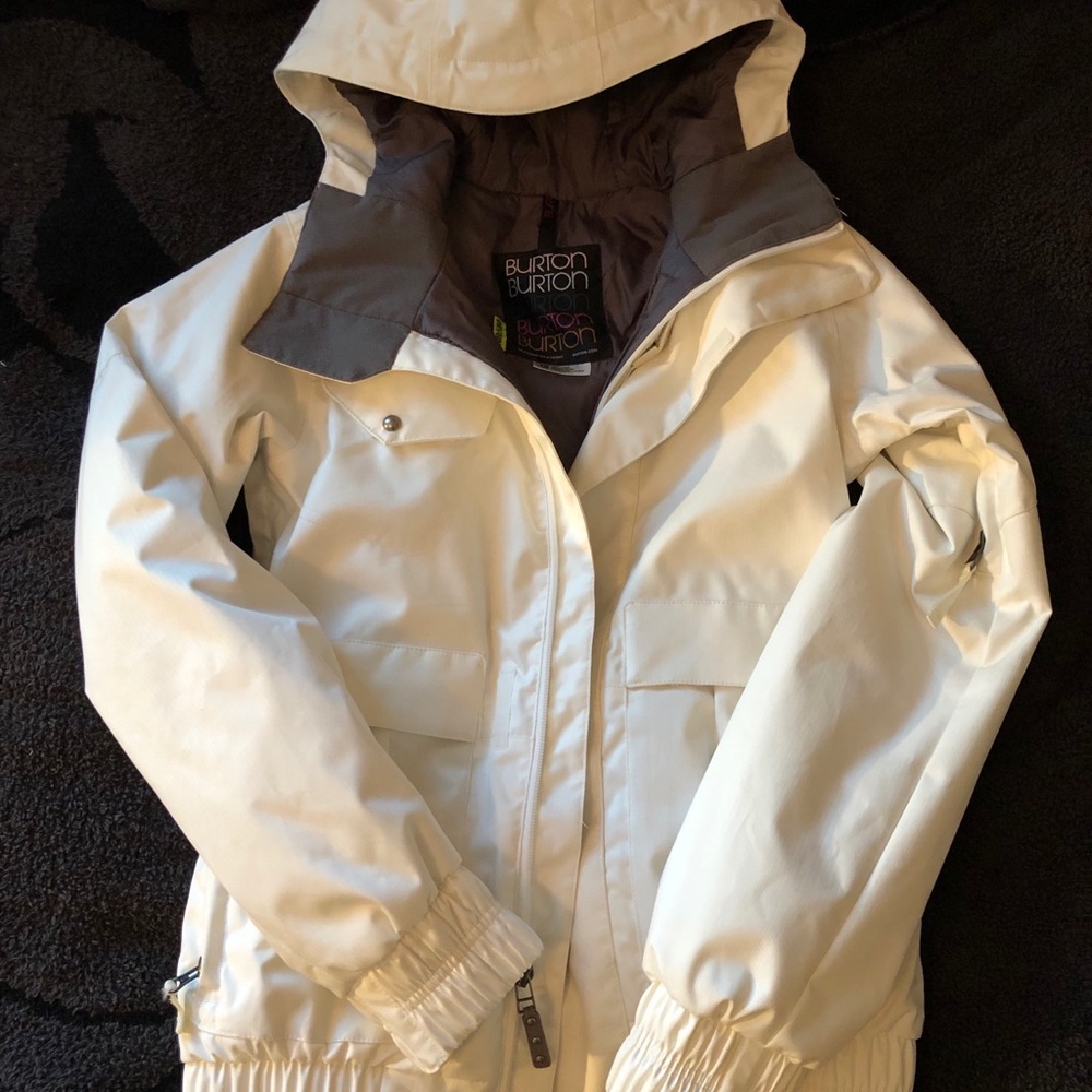 Burton White Shell Snow Jacket
